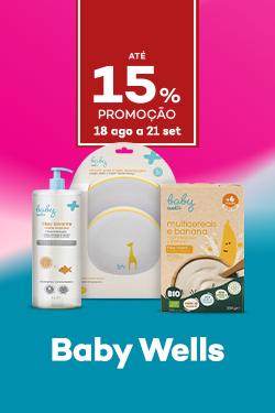 Marca Baby Wells com at&eacute; 15% DIRETO - de 18 agosto a 21 setembro